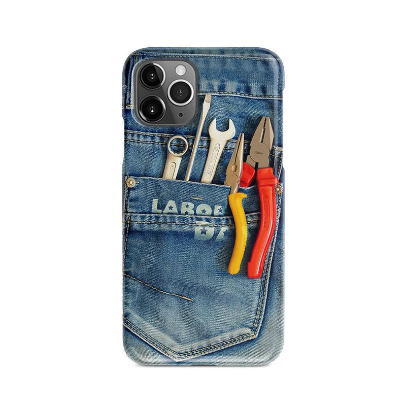 Tool Tucked into a Denim Pocket 3D-Printed Phone Case sold by Karaku
