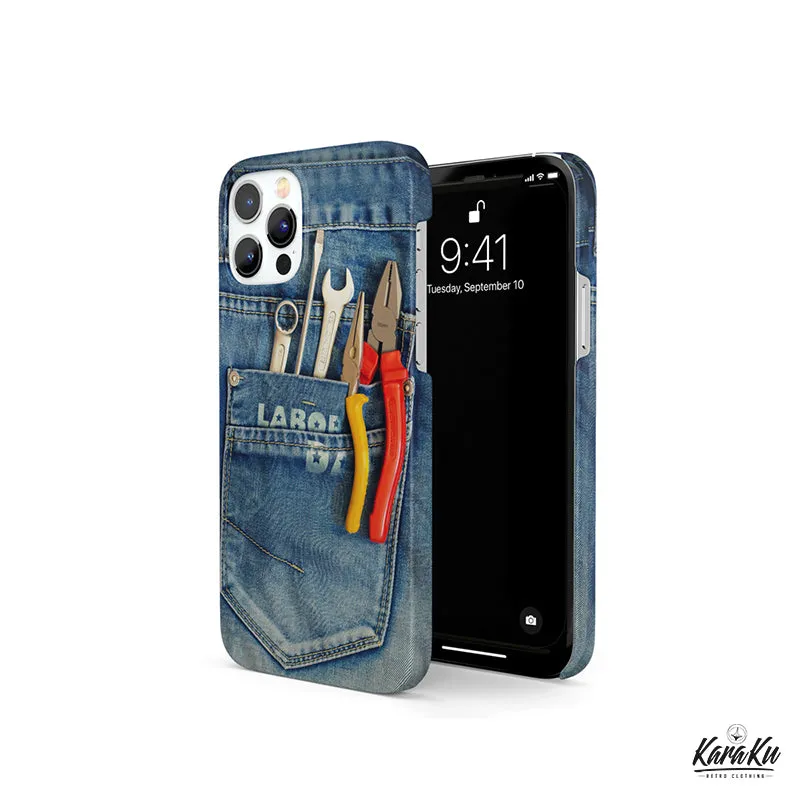 Tool Tucked into a Denim Pocket 3D-Printed Phone Case sold by Karaku product image thumbnail 3
