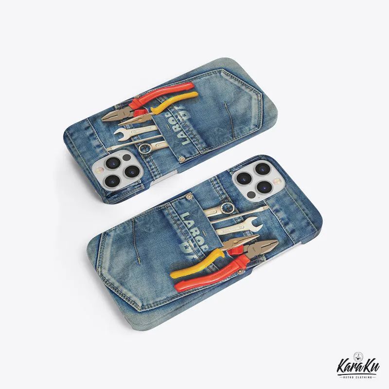 Tool Tucked into a Denim Pocket 3D-Printed Phone Case sold by Karaku product image thumbnail 2