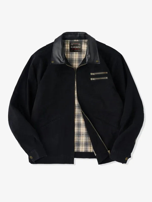 Fleece-Lined Checkered Detroit Work Jacket sold by Karaku