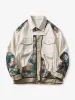 Botanical Lace Panel Cotton Canvas Work Jacket sold by Karaku