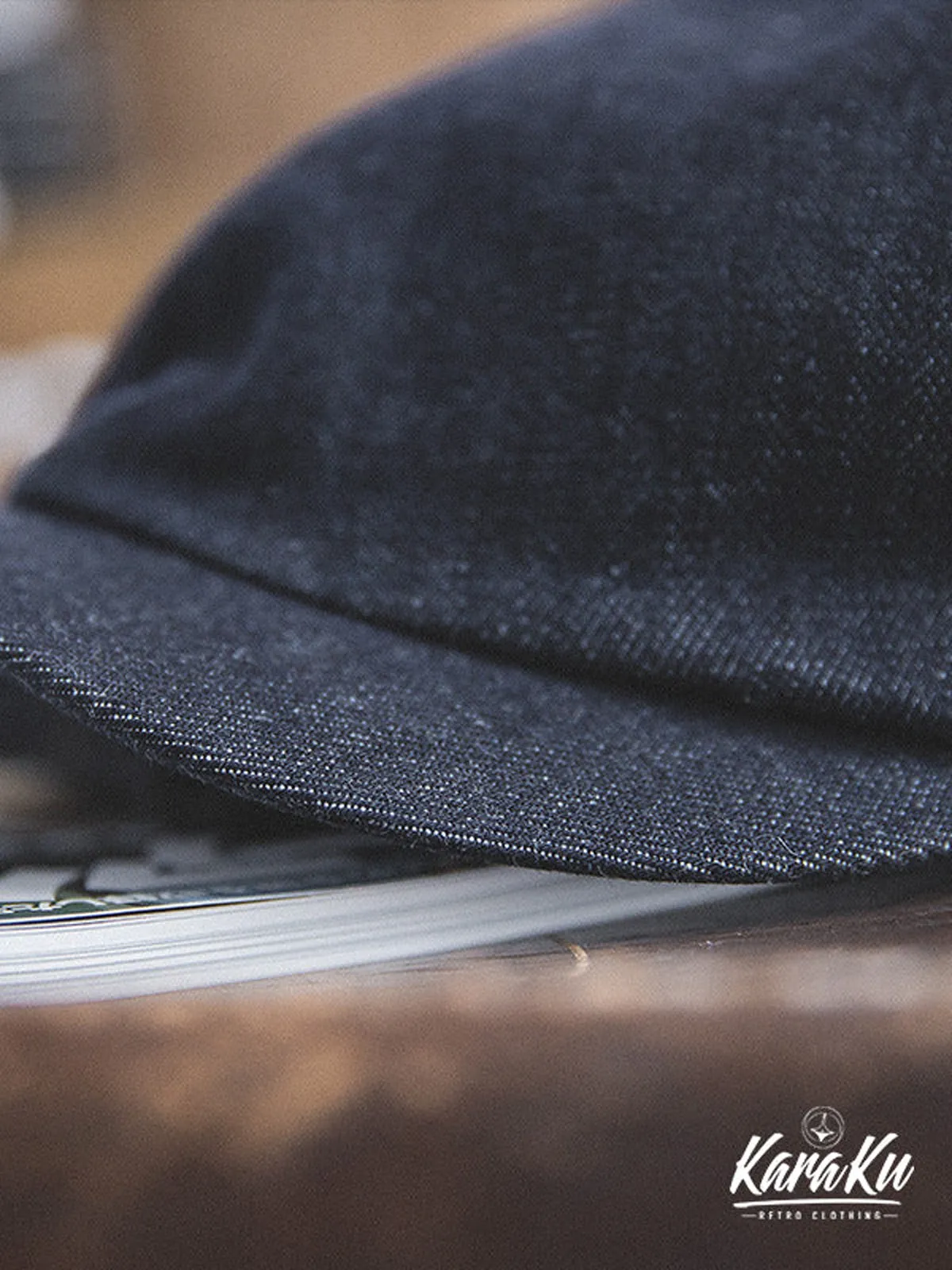 50s–70s Americana Denim Newsboy Cap sold by Karaku product image thumbnail 5