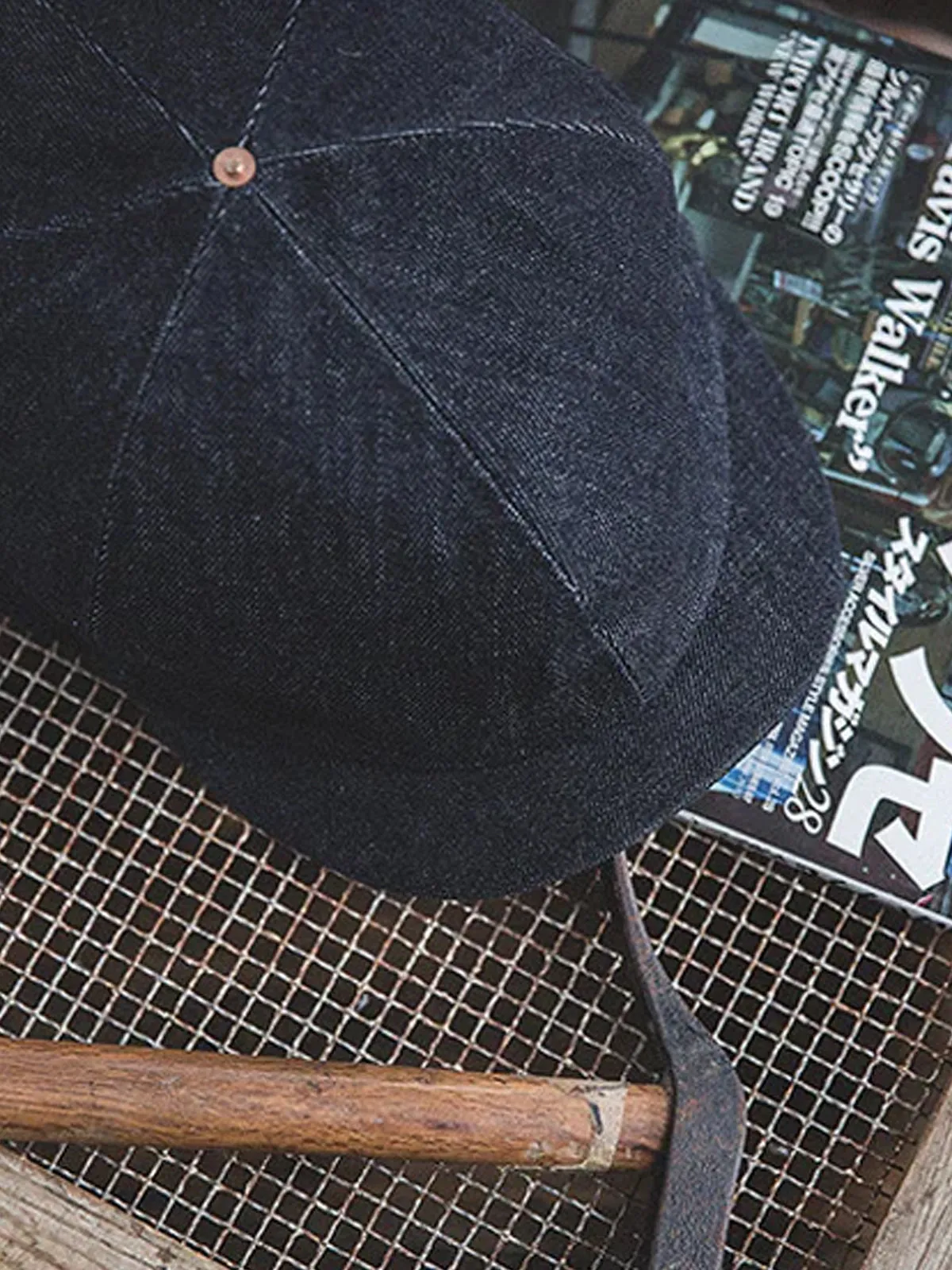 50s–70s Americana Denim Newsboy Cap sold by Karaku product image thumbnail 2