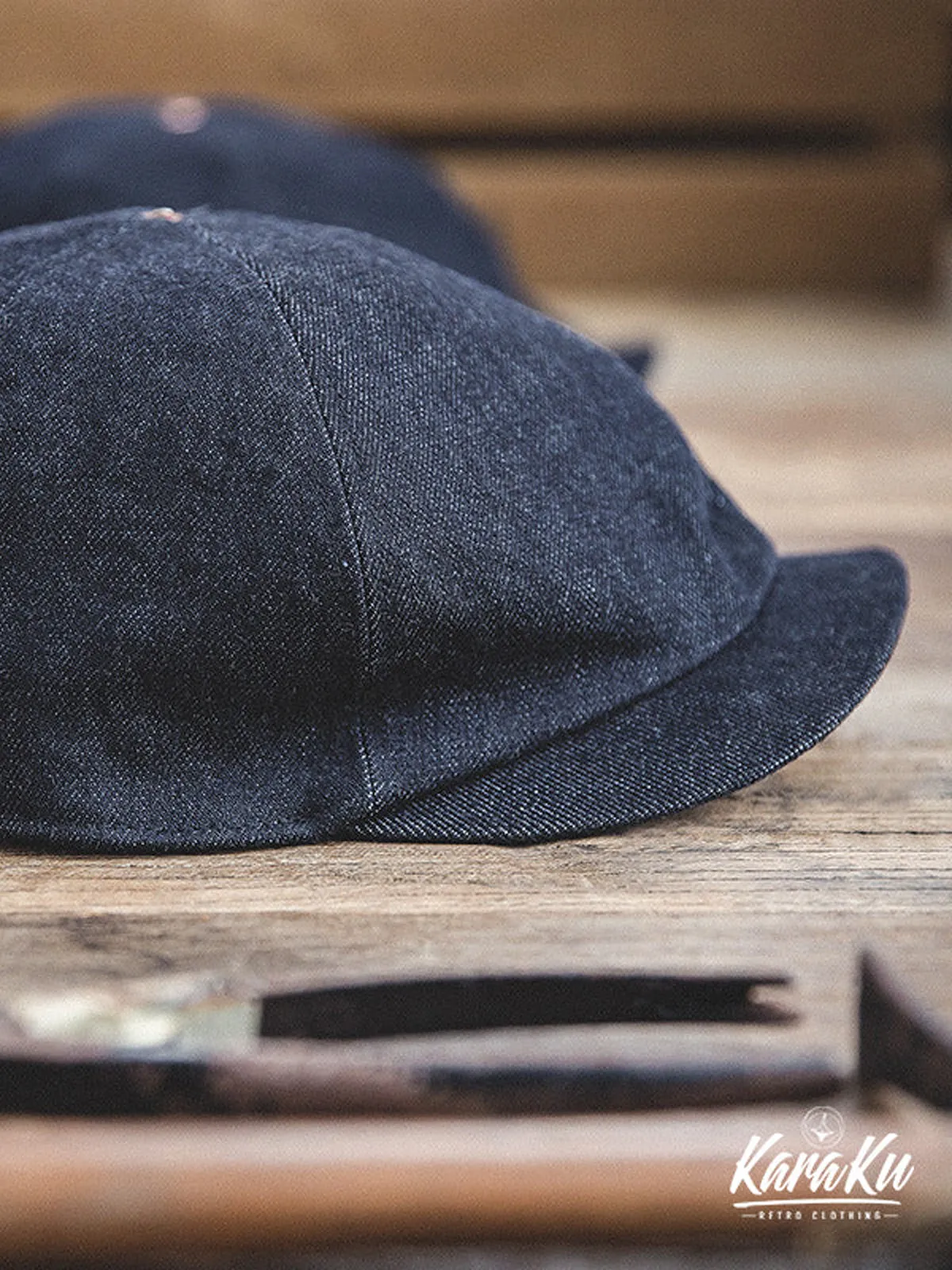 50s–70s Americana Denim Newsboy Cap sold by Karaku product image thumbnail 4