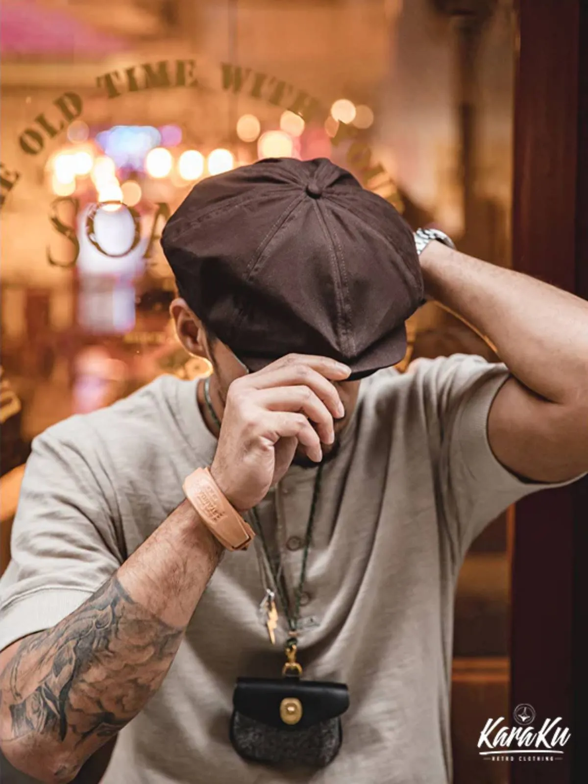 Retro Newsboy Cap sold by Karaku product image thumbnail 2