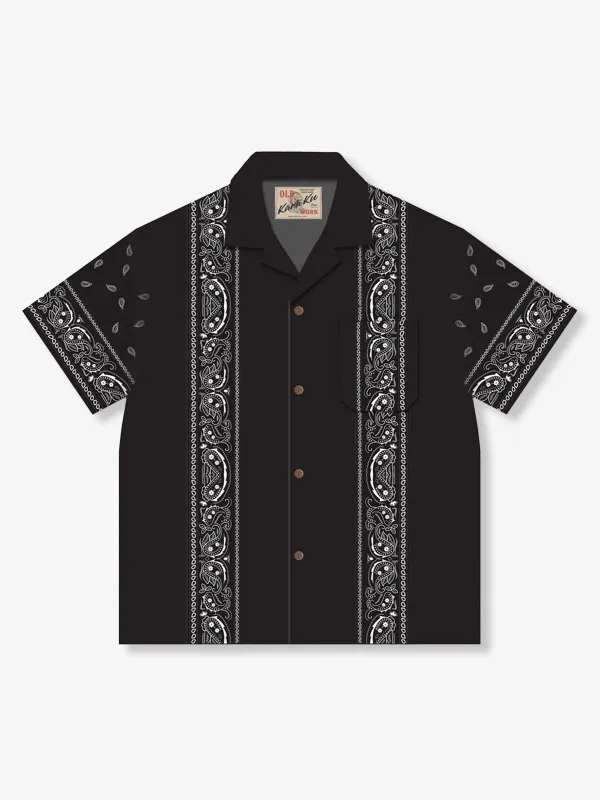 Paisley Cotton-Linen Cuban Shirt & Shorts made by Karaku
