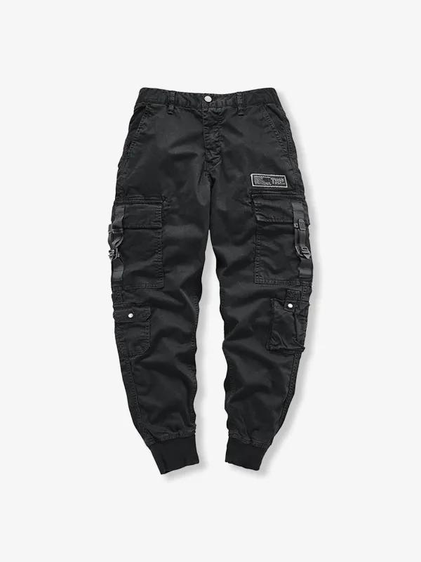 Military Drawstring Hem Parachute Pants sold by Karaku