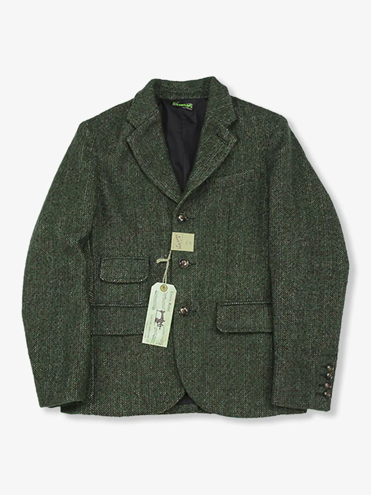 Wool-Blend Tweed Tailored Jacket sold by Karaku