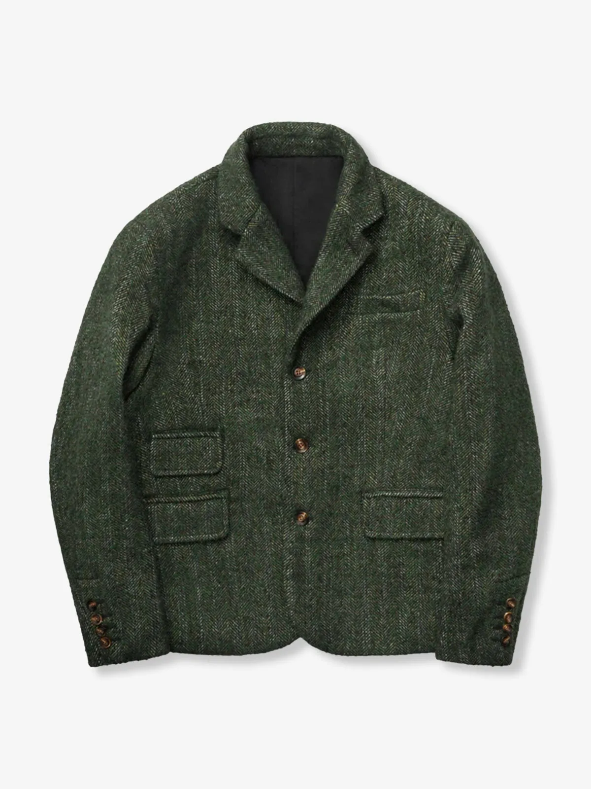 Wool-Blend Tweed Tailored Jacket sold by Karaku product image thumbnail 2