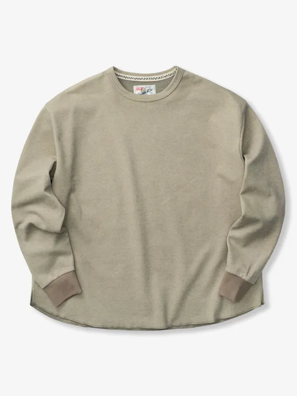 Brushed Knit Sweatshirt with Contrasting Sleeve Panels sold by Karaku