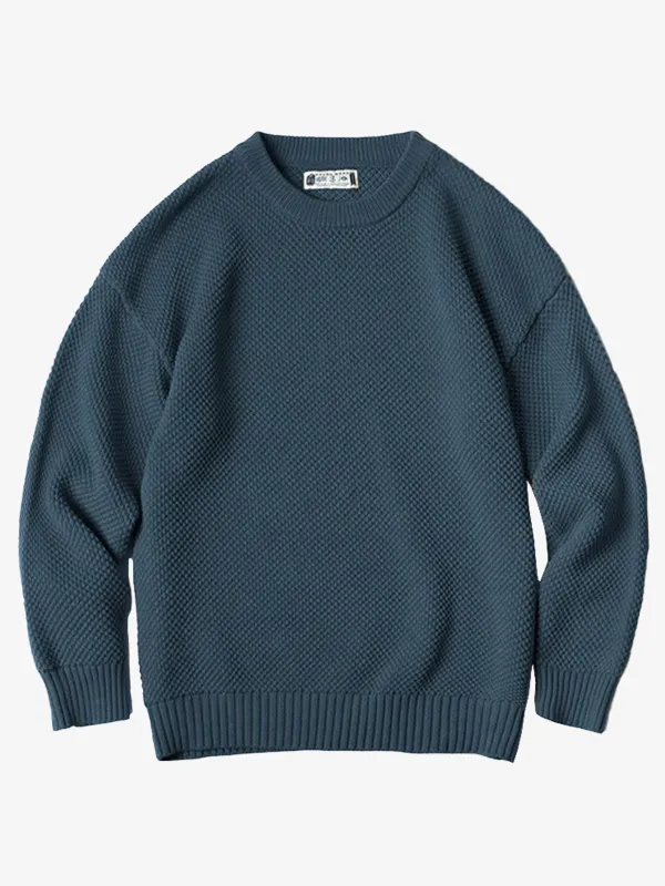 Classic Solid Color Ribbed Trim Knitted Sweater sold by Karaku