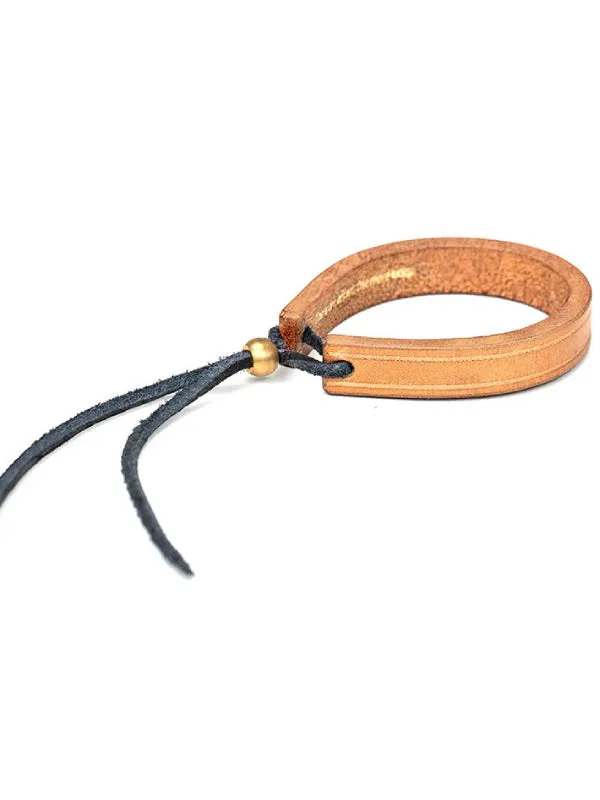 Adjustable Retro Tanned Leather Bracelet sold by Karaku