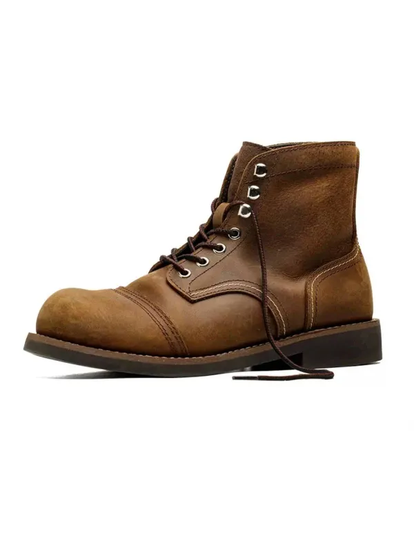 Vintage Biker Leather Work Boots sold by Karaku