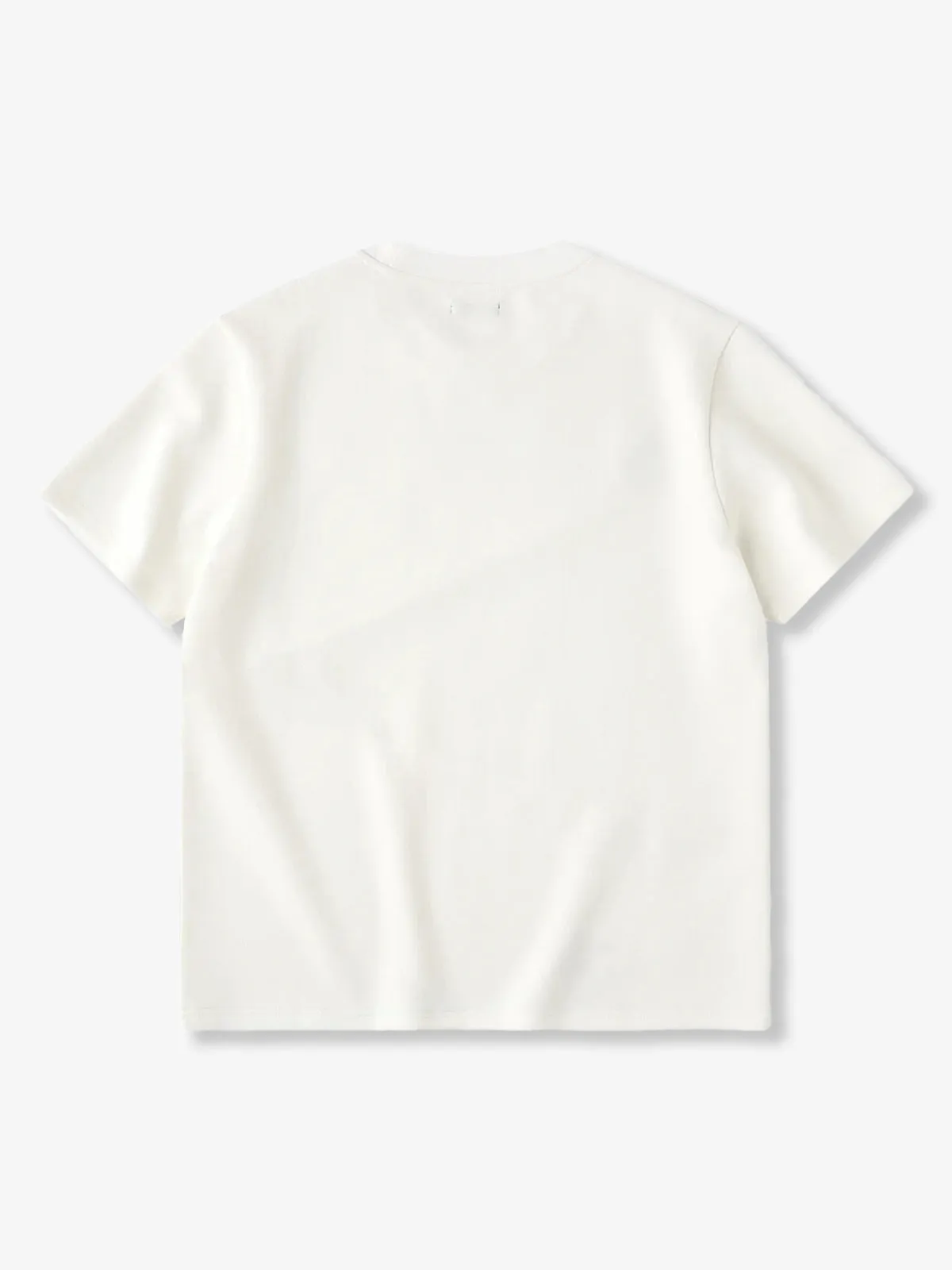 "Snowy Skier" Embroidered Piqué Cotton T-Shirt sold by Karaku product image thumbnail 2