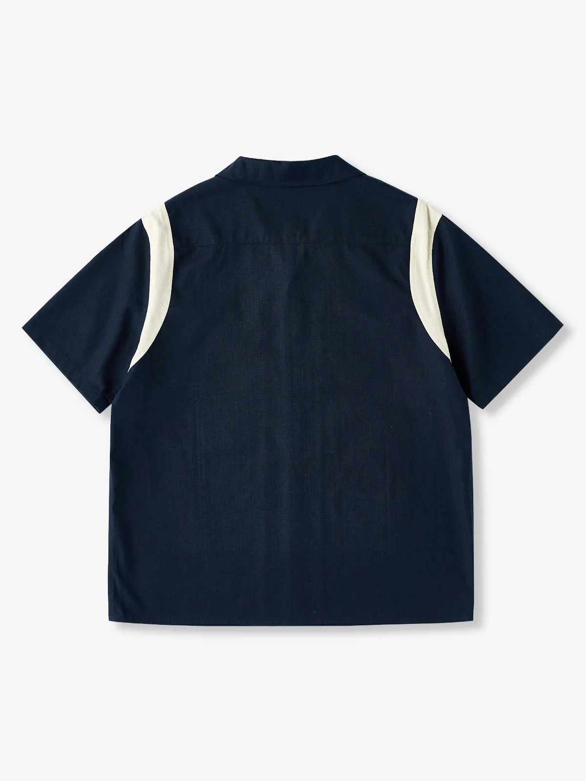 "Cat Bowling a Strike" Embroidered Open Collar Shirt sold by Karaku product image thumbnail 2
