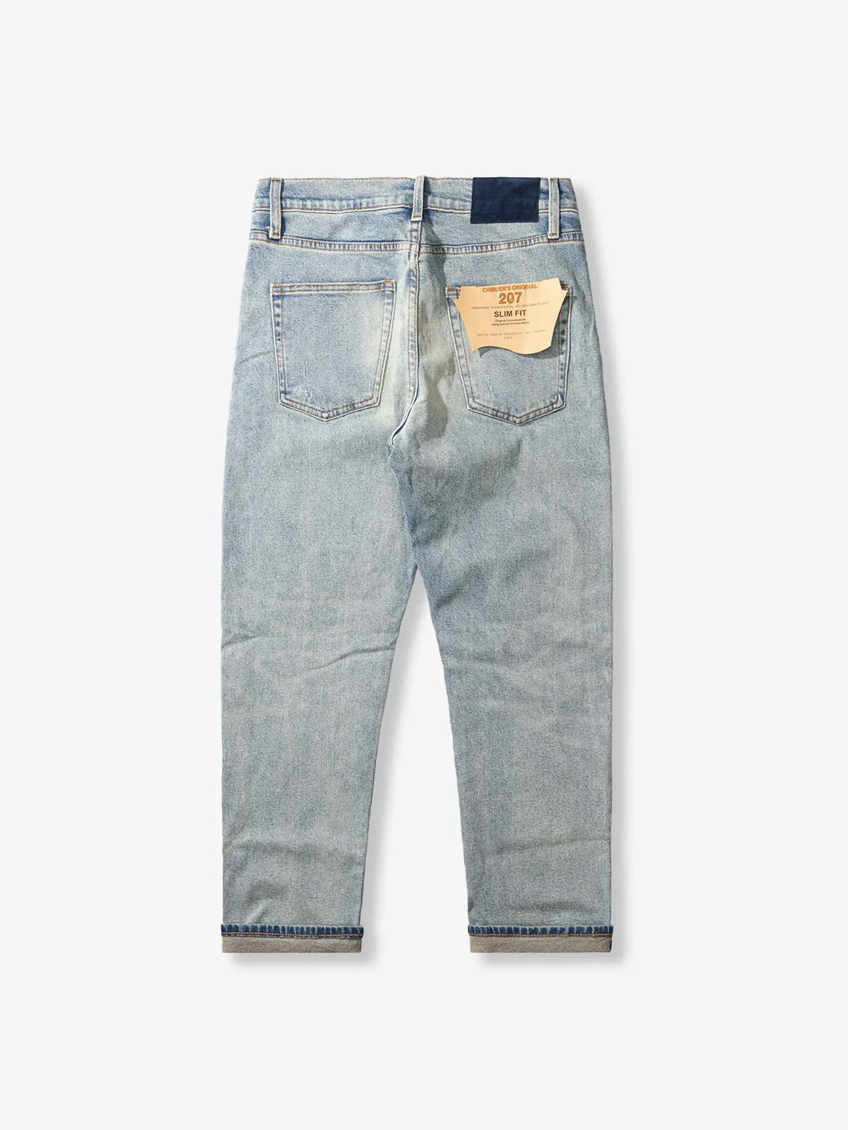 Heavyweight Handmade Distressed Denim Pants sold by Karaku product image thumbnail 2