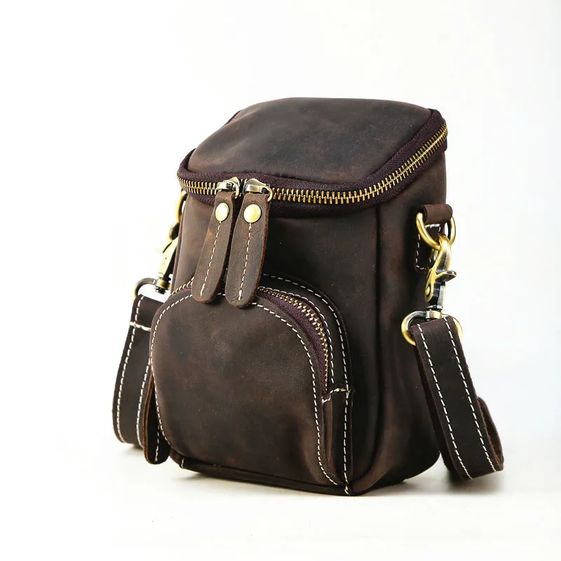 Vintage Small Leather Shoulder Bag sold by Karaku product image thumbnail 2
