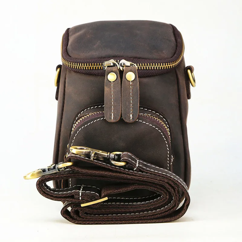 Vintage Small Leather Shoulder Bag sold by Karaku product image thumbnail 3