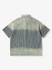 Striped & Solid Washed Short Sleeve Denim Work Shirt sold by Karaku