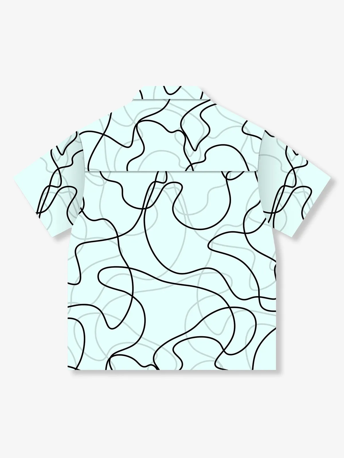 American Dream Sexy Blonde Girl Line Drawing Aloha Shirt sold by Karaku product image thumbnail 2