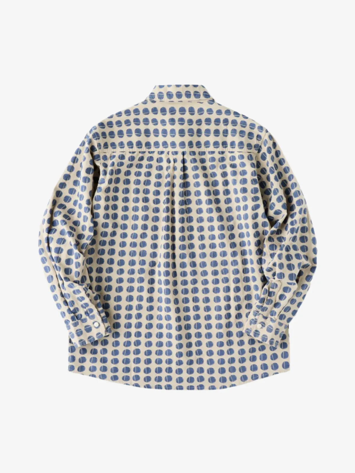 Circle Pattern Cotton Long Sleeve Shirt sold by Karaku product image thumbnail 2