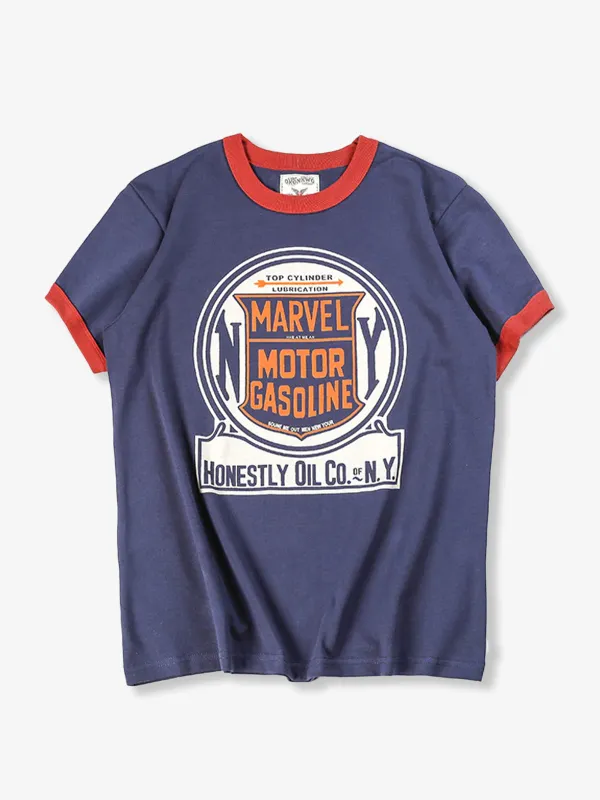 BikerStyle Ribbed Switched Color Ringer T-Shirt sold by Karaku