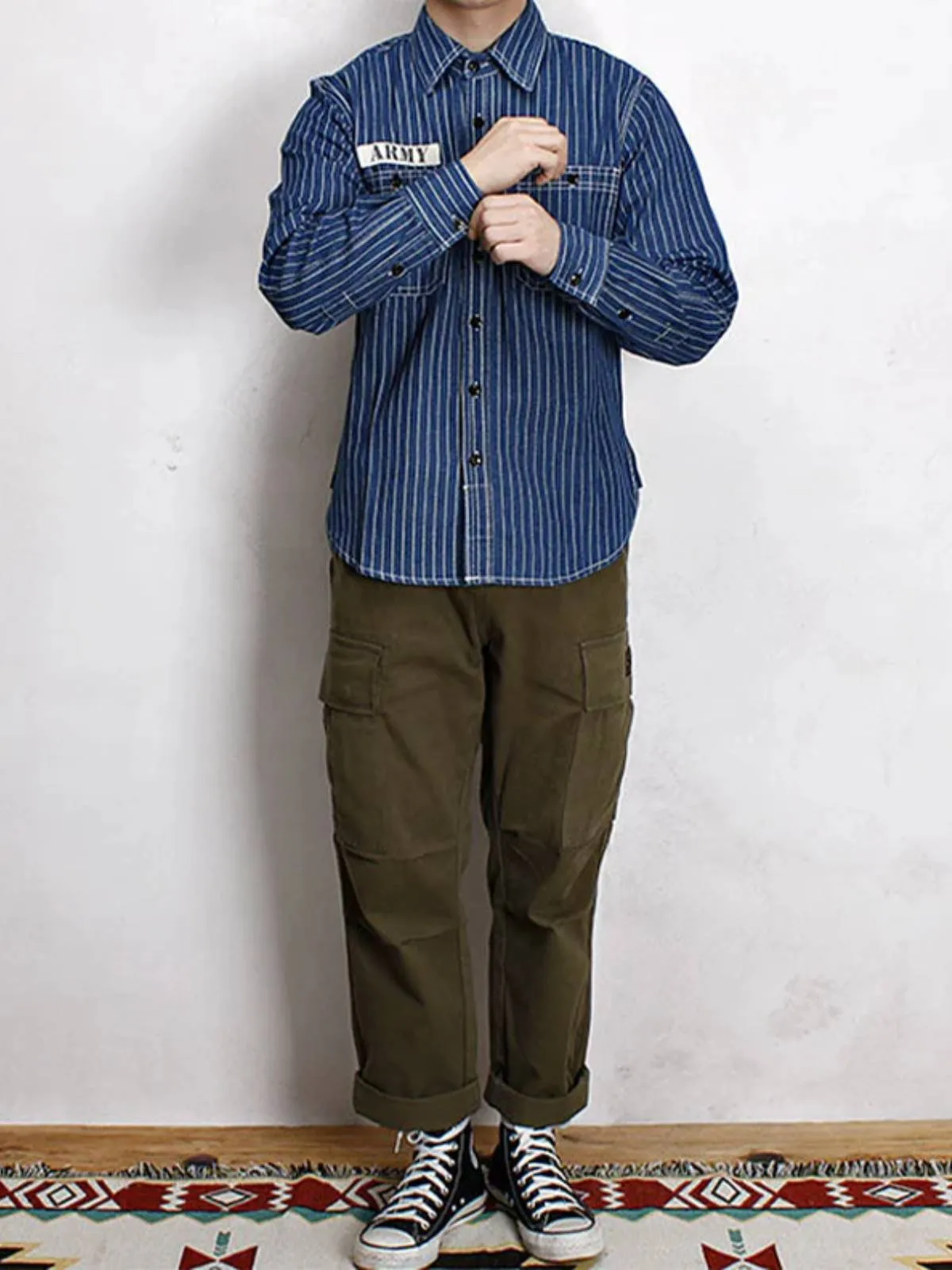 Wabash Denim Work Shirt sold by Karaku product image thumbnail 5