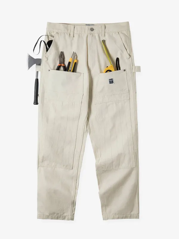 Versatile Multi-Pocket Straight Pants sold by Karaku