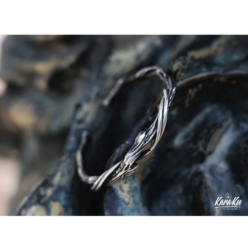 Dead Branches Shape Tibetan Silver Bracelet sold by Karaku product image thumbnail 5