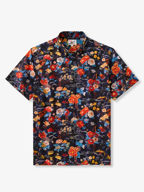 Vibrant Hawaiian Floral Cotton Shirt sold by Karaku