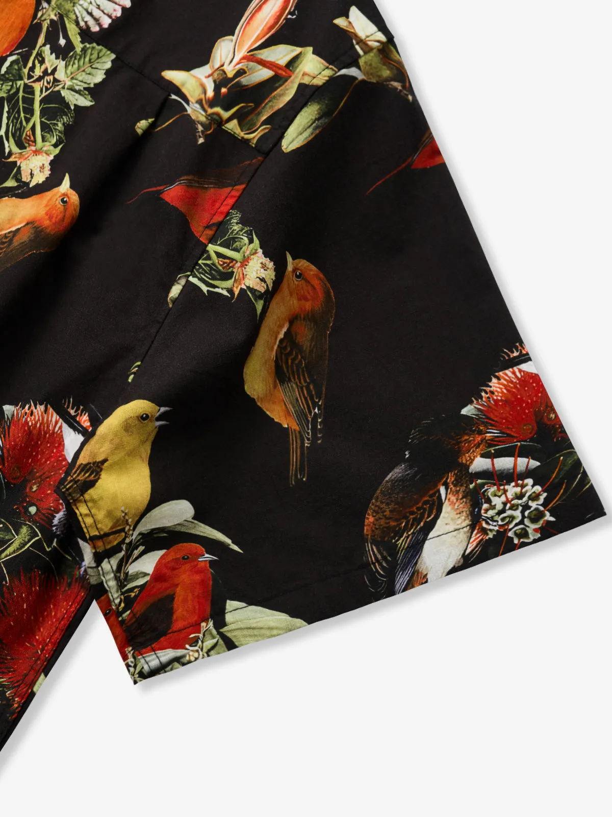 Hawaiian 'Ōhi'a Lehua & I'iwi Bird Cotton Shirt sold by Karaku product image thumbnail 5