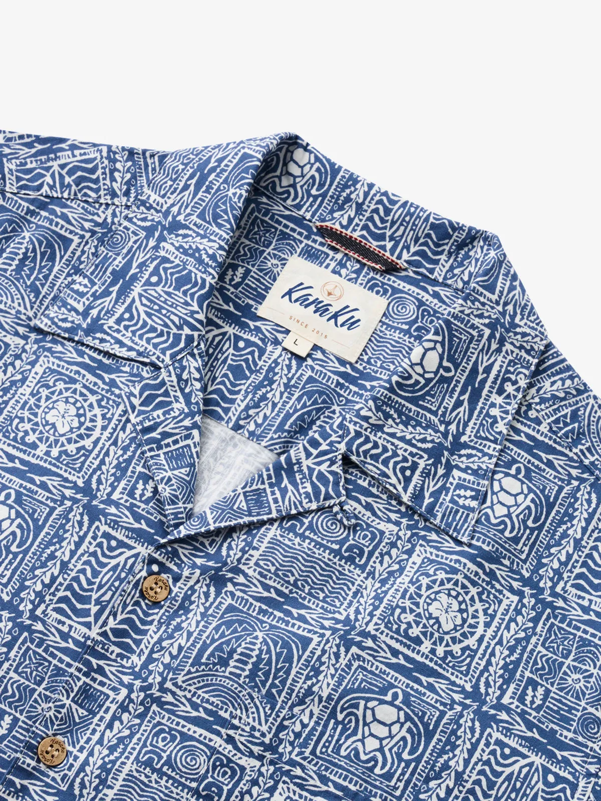 Tropical Hawaiian Bliss Cotton Camp Shirt sold by Karaku product image thumbnail 2