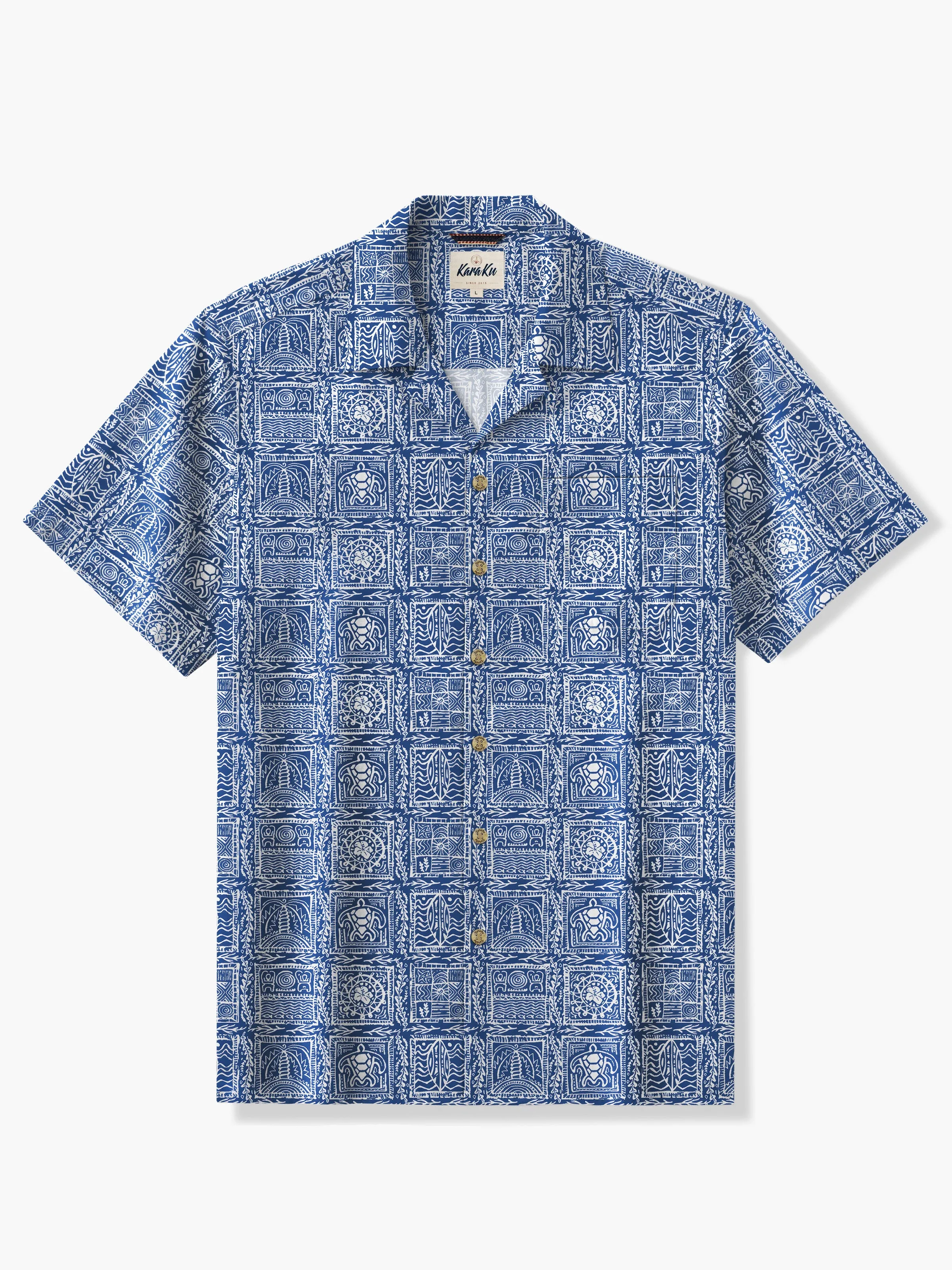 Tropical Hawaiian Bliss Cotton Camp Shirt sold by Karaku