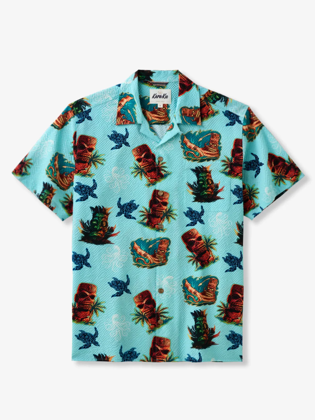 Tiki Tropical Escape Cotton Shirt sold by Karaku