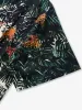 Playful Tiger & Tropical Rainforest Cotton Shirt sold by Karaku