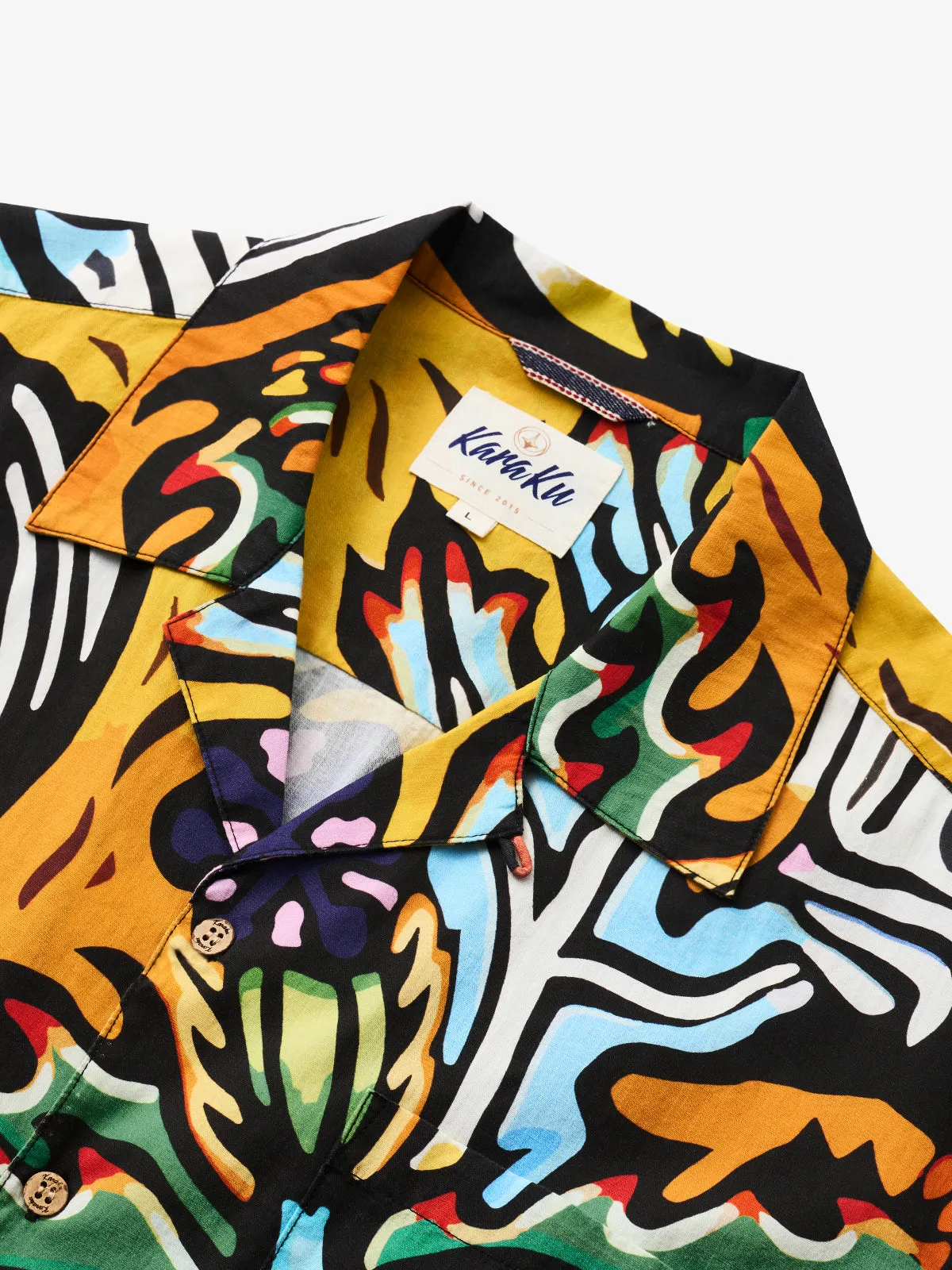 Hawaiian Puakala Cotton Camp Shirt sold by Karaku product image thumbnail 2