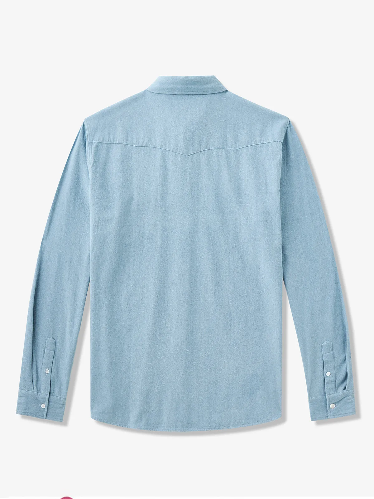 Classic Denim Blue Cotton Shirt sold by Karaku product image thumbnail 3
