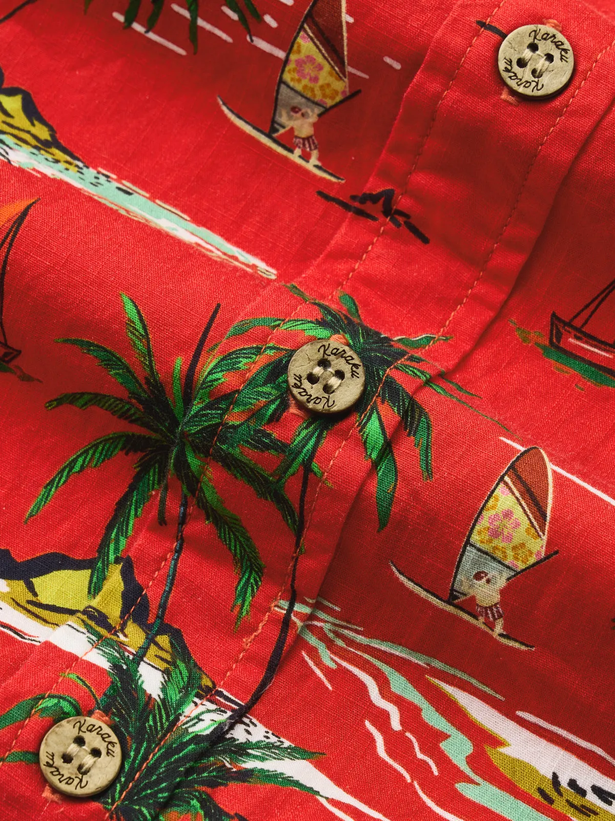 Tropical Christmas Cheer Cotton Shirt sold by Karaku product image thumbnail 4
