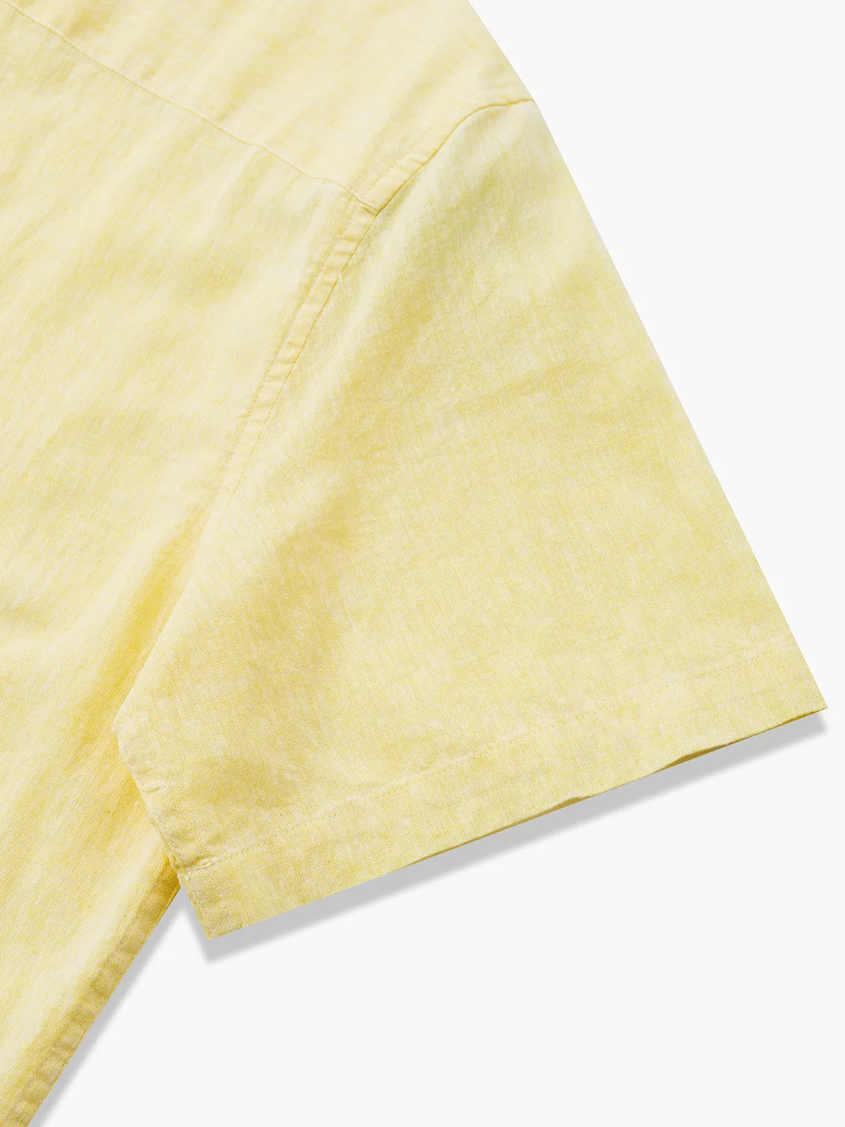 Sunny Light Yellow Cotton Linen Shirt sold by Karaku product image thumbnail 5