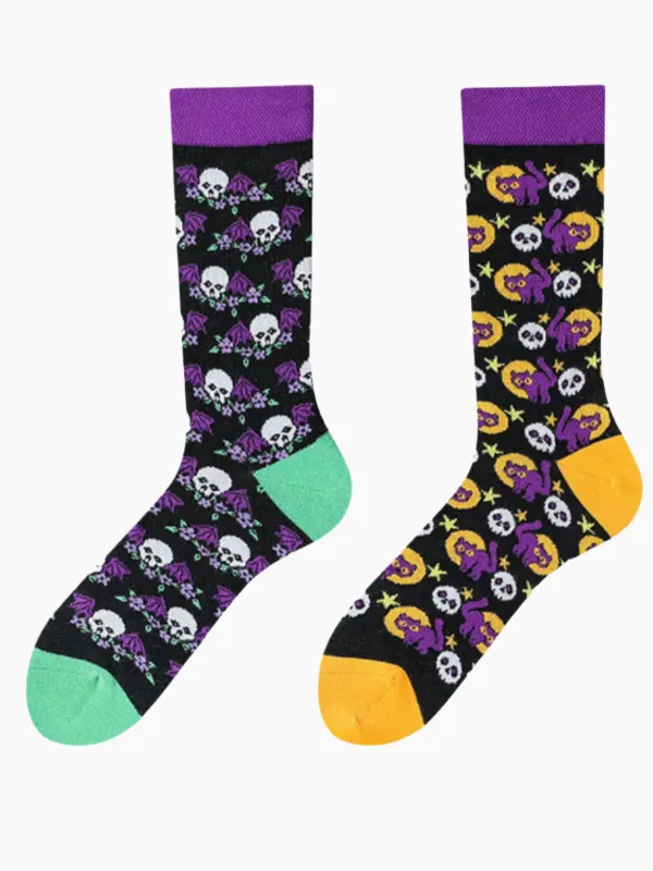 Skull & Kitten Socks sold by Karaku