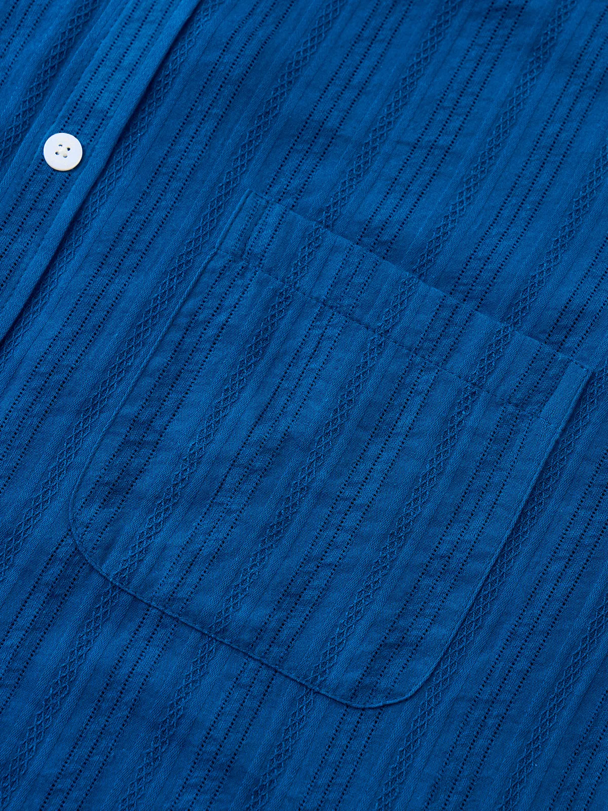 Cool Blue Island Breeze Cotton Shirt sold by Karaku product image thumbnail 5