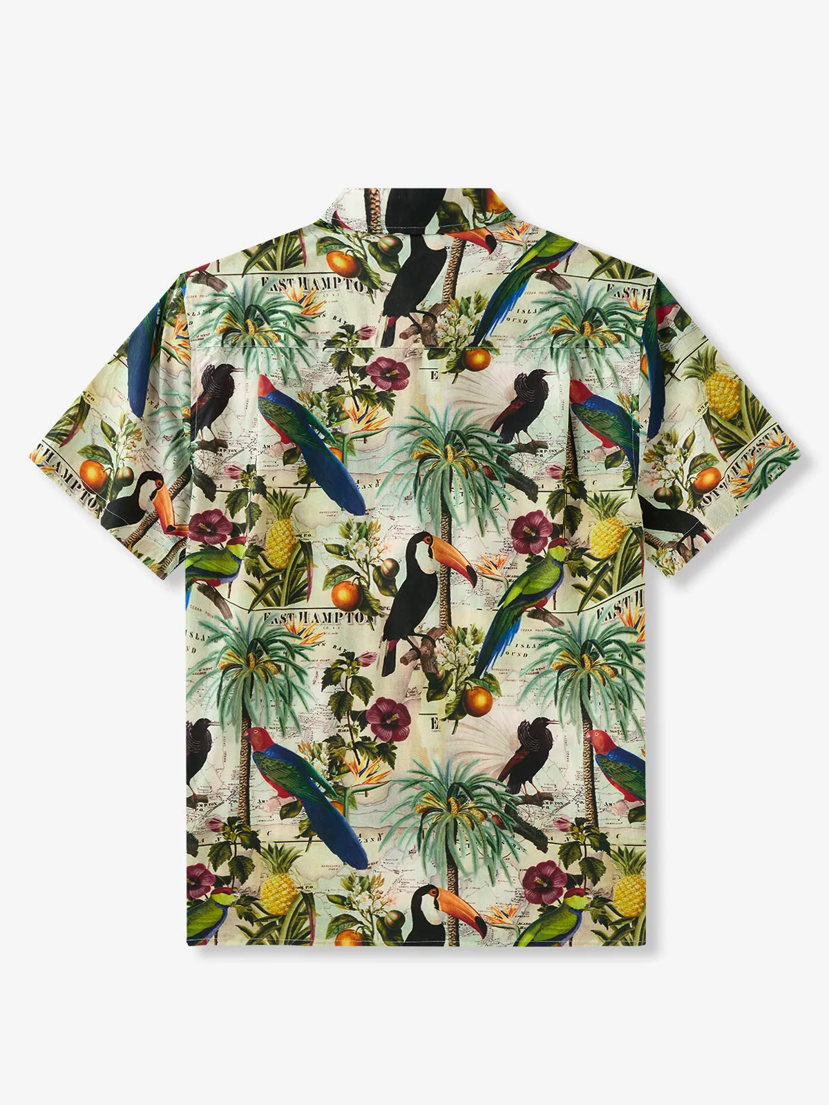 Tropical Rainforest Print Hawaiian Cotton Shirt sold by Karaku product image thumbnail 3