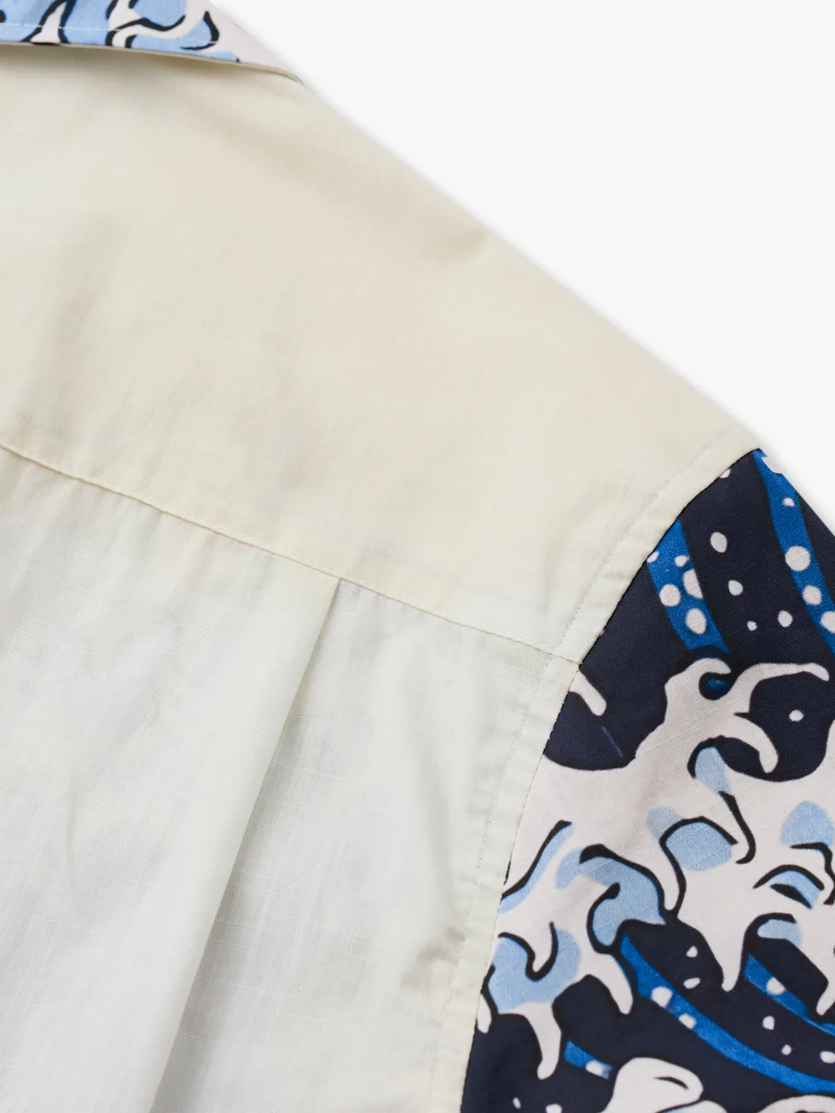 The Great Wave Off Kanagawa Cotton Camp Shirt sold by Karaku product image thumbnail 5