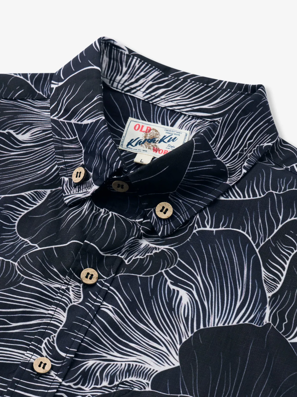 Minimalism Elegant Floral Pattern Cotton Shirt sold by Karaku product image thumbnail 2