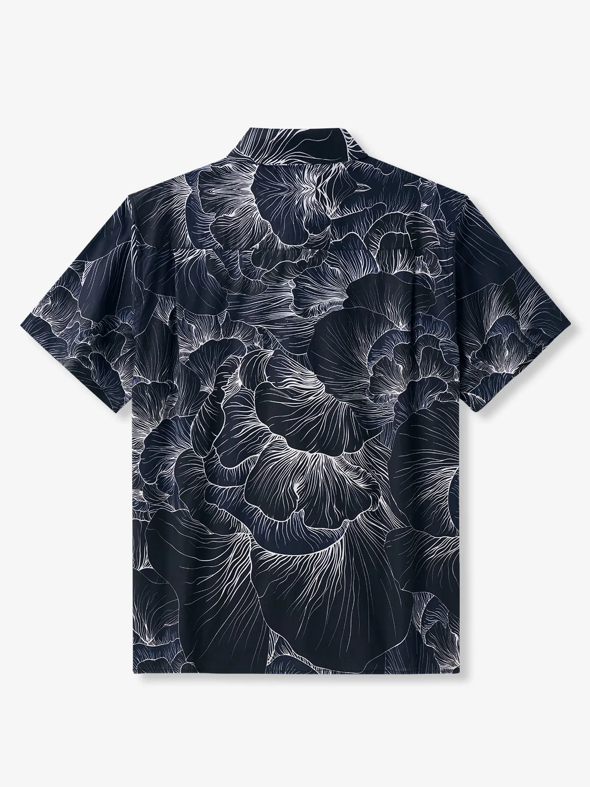 Minimalism Elegant Floral Pattern Cotton Shirt sold by Karaku product image thumbnail 3