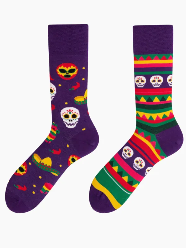 Dia de los Muertos Cozy Socks sold by Karaku