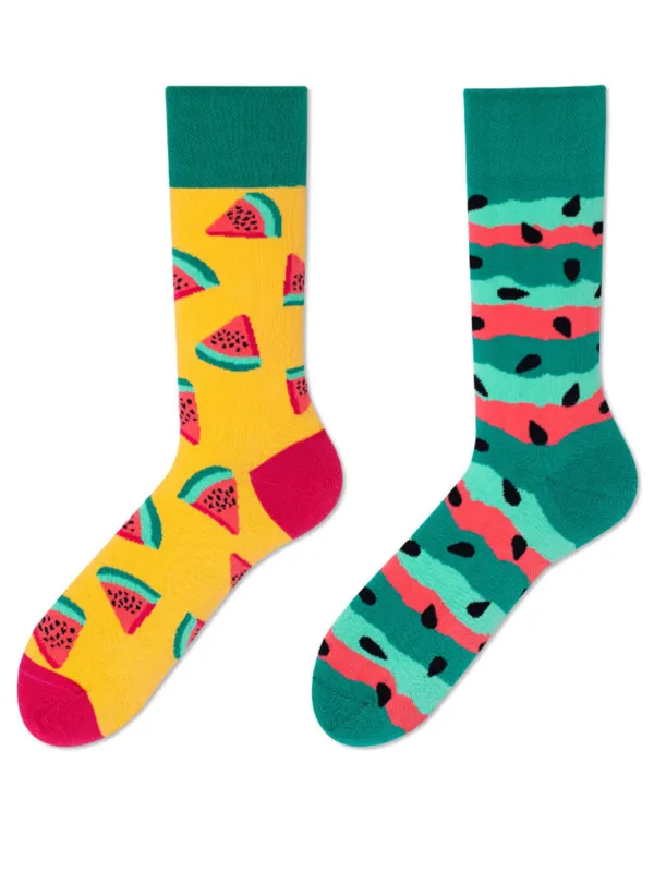 Summer Watermelon Delight Socks sold by Karaku