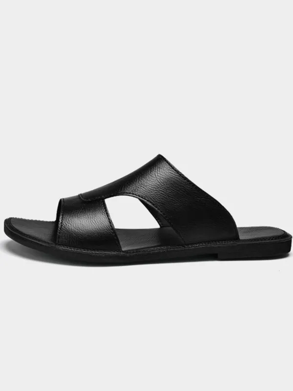 Summer Slip-On Leather Sandals sold by Karaku