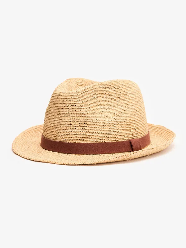 Panama Hand-Woven Sun-Proof Straw Hat sold by Karaku