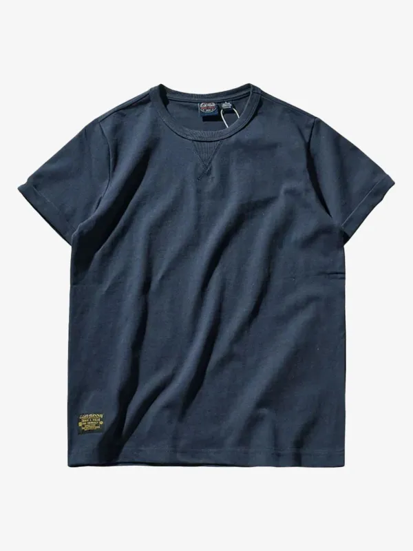 Crew-Neck Short Sleeve Cotton T-shirt sold by Karaku